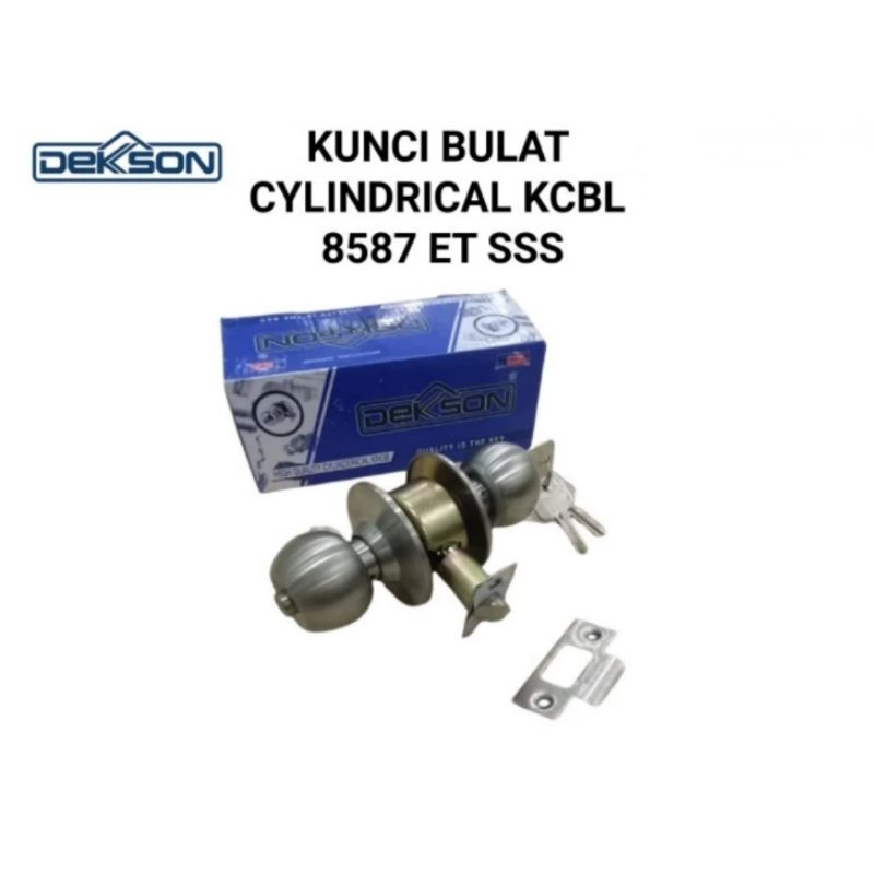 Kunci Dekson Handle Bulat Pintu Kamar Mandi KCBL 8587 ET kunci Bulat Dekson