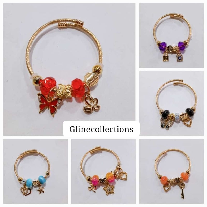 Gelang Emas Pandora Wanita Titatinium Steel Adjustable Bracelet for girls