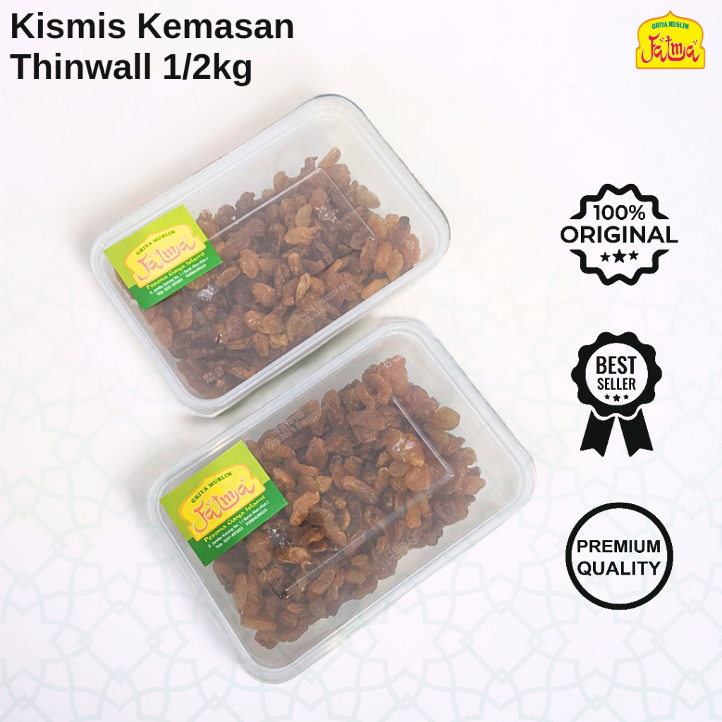 

Kismis Manis 500g Kemasan Thinwall - Oleh-oleh Haji dan Umroh by Griya Muslim Fatma