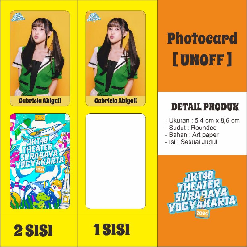 THEATER SEMENTARA SURABAYA & YOGYAKARTA 2024 [TEAM RKJ & RAMUNE ] 24 pcs - Photocard JKT48 [ UNOFFIC