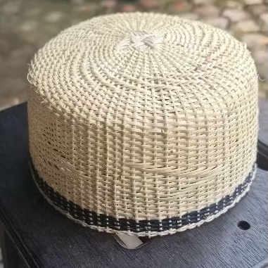 Kopiah  Rotan Peci Rotan Bulat asli kalimantan