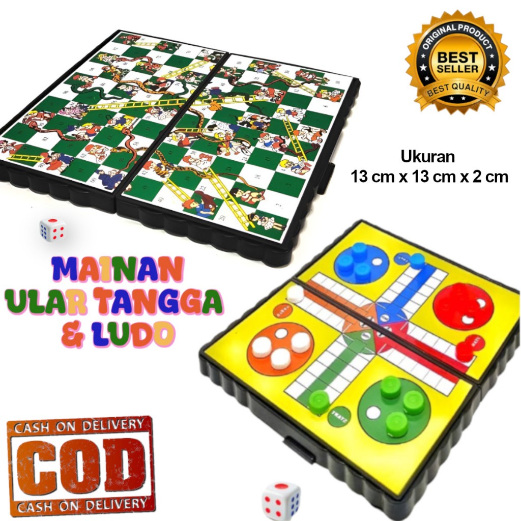 JOFESTORE88 MAINAN ULAR TANGGA DAN LUDO MAGNET GAME.