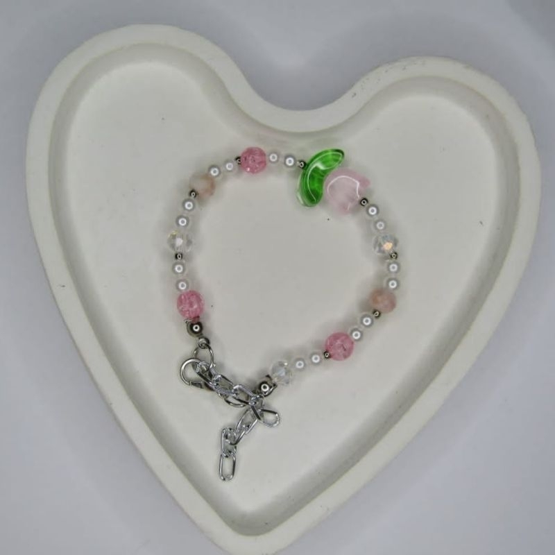 Gelang Manik-manik Bunga Tulip