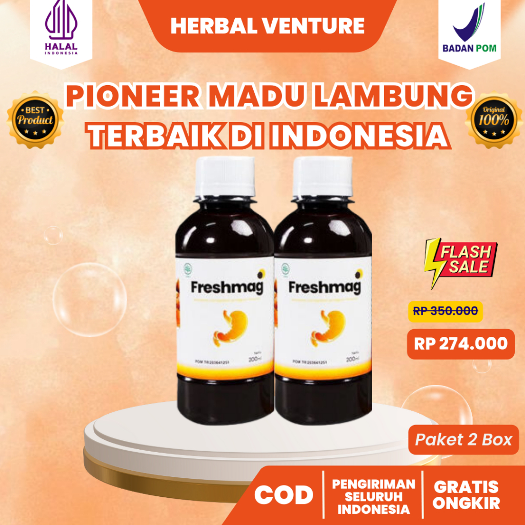 

FRESHMAG 2 BOTOL ORIGINAL- FRESHMAG MADU LAMBUNG MENGATASI ASAM LAMBUNG MAGH GERD LIVE STORE COD