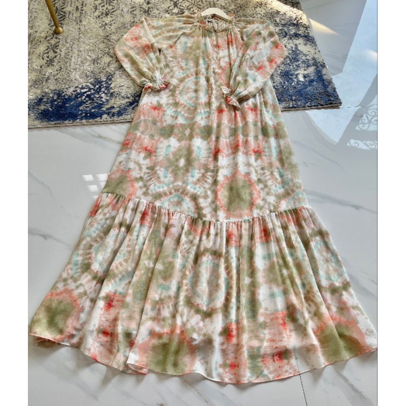 Hijab Kayunie Gamis Syari Ceruti Babydoll Mix Ceruti Motif