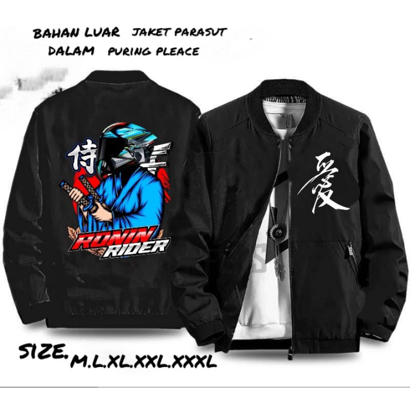 JAKET PARASUT BOMBER ROIN DOEBLE PURING JAKET SANMORI JAKET BOMBER HITAM.MAROON.NAVY.ARMY.S.M.L.XL.X