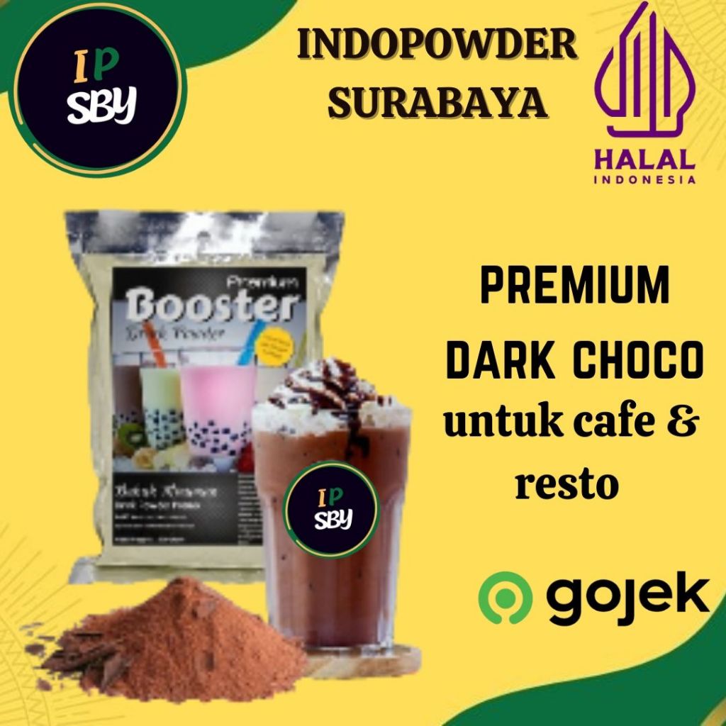 

IDPSBY | PREMIUM DARK CHOCO 1KG | Bubuk Minuman Dark Choco Indopowder Booster PREMIUM