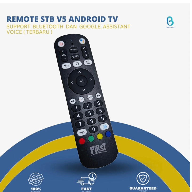 REMOTE STB V5 ANDROID TV SUPPORT BLUETOOTH DAN GOOGLE ASSISTANT VOICE  ( TERBARU )