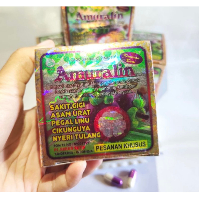 

AsamUrat Amuralin pegalinu 1 box isi 20 sachet
