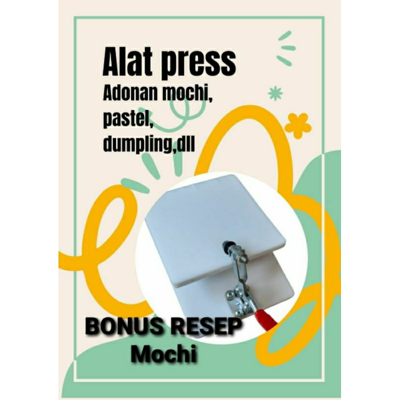 BONUS RESEP MOCHI ALAT PRESS ADONAN SERBAGUNA| PRESS ADONAN MOCHI, BAKPAO, KULIT PASTEL, DUMPLING, D