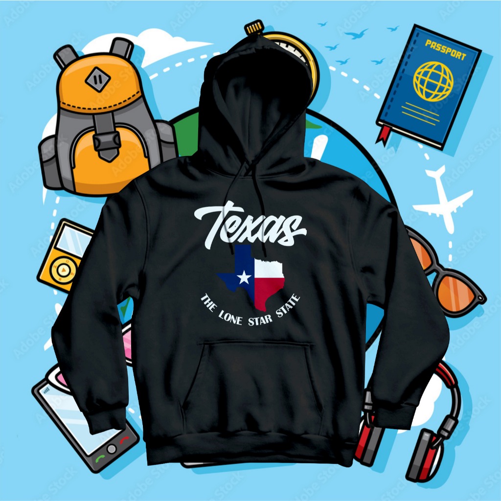 JAKET - HOODIE OLEH-OLEH TEXAS AAMERIKA- JUMPER HOODIE SUVENIR AMERIKA USA TEXAS CITY