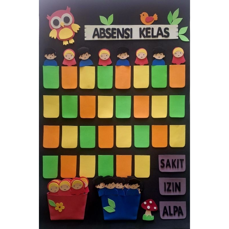 

Papan Absen Kreatif uk 60x90 cm