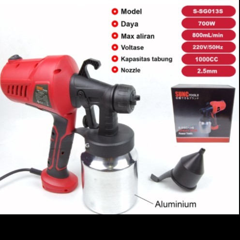 Mesin Semprot Cat Listrik Spray Gun Electric SUNC TOOLS - PLASTIK - PLASTIK