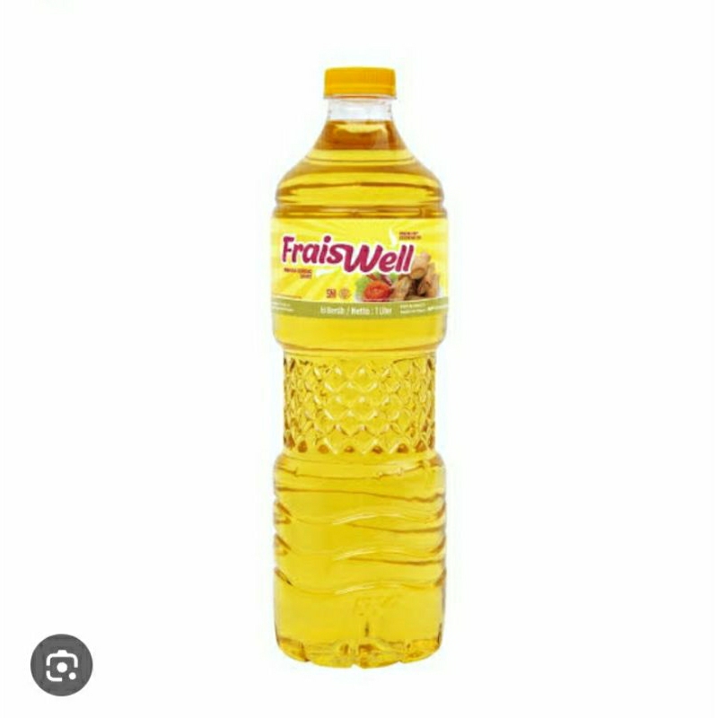 

MINYAK GORENG FRAIS WELL 1LT BOTOL || MINYAK GORENG WELL 1LT || FRAISWELL BOTOL