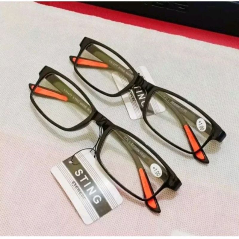 kacamata baca gagang lentur Ringan pria wanita