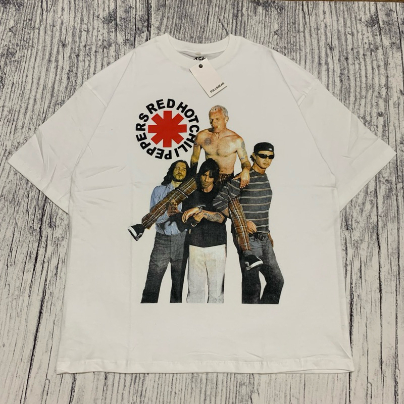 Baju Kaos P&B Oversize RHCP - T Shirt Band Vintage RHCP