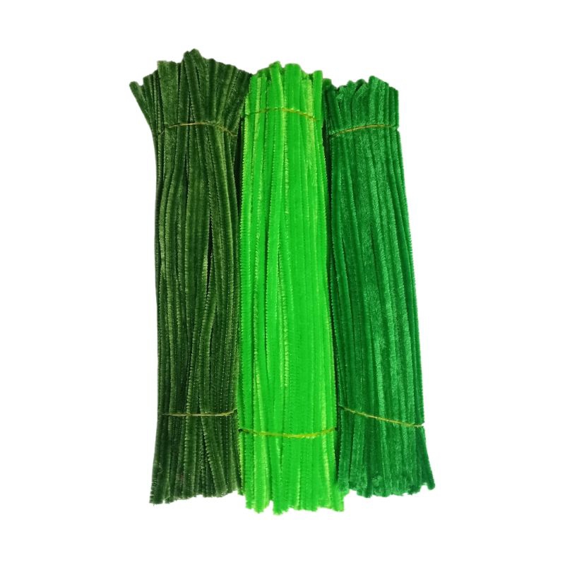 Hijau Series Kawat Bulu Mercy/Polos/Pastel/Pipe Cleaner/ Kawat Bulu mix Kawat Bulu