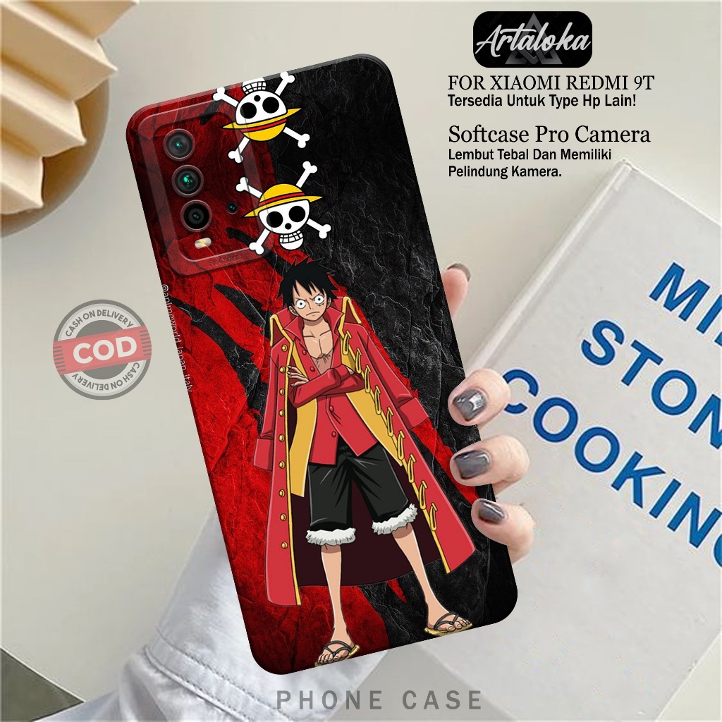 Softcase Hp Xiaomi Redmi 9T Fashion Case Anime Case Xiaomi Redmi 9T Silikon TPU Pro Camera Casing Xi