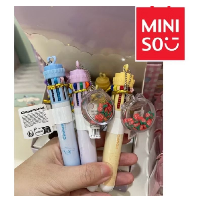 

Pena 10 Warna Sanrio terdapat 10 warna berbeda dalam 1 pena jika ingin mengganti warna pena