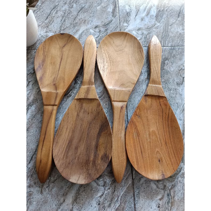 centong nasi kayu jati besar