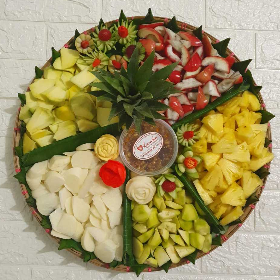 Rujak Tampah Enak/Tampah Rujak Buah Segar/Rujak 10 Porsi Murah