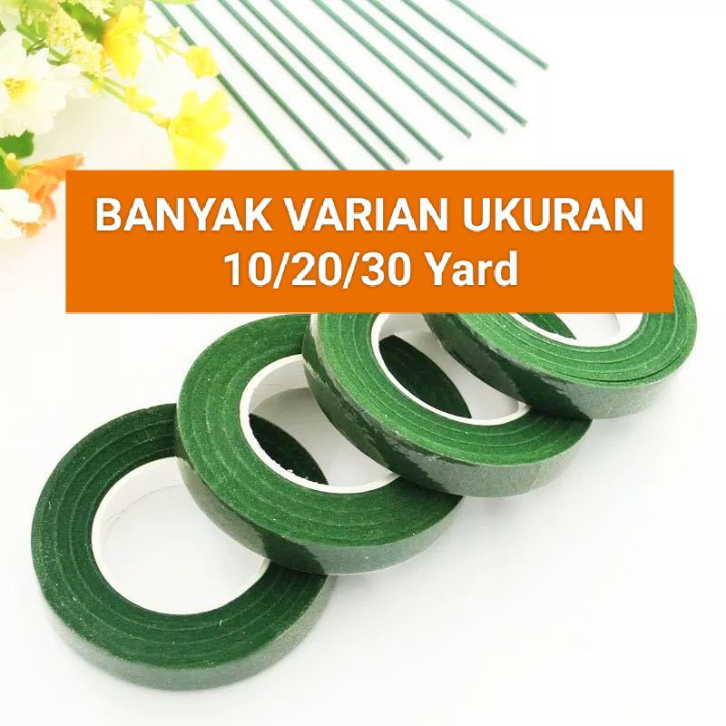 

FLORAL TAPE 10/20/30 Yard SELOTIP DAUN SELOTIP BUNGA