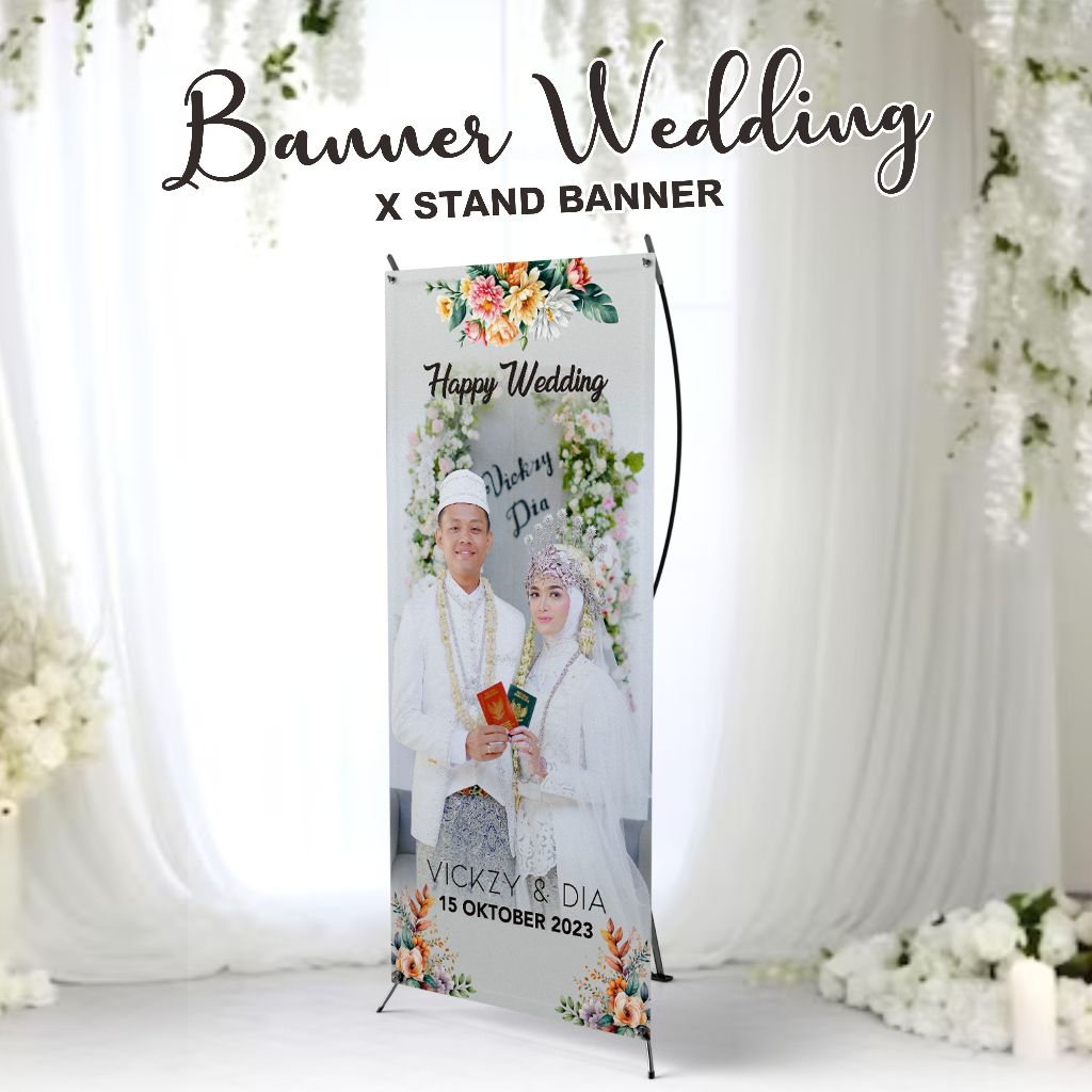X BANNER WEDDING - BANNER WEDDING - CUSTOM DESIGN