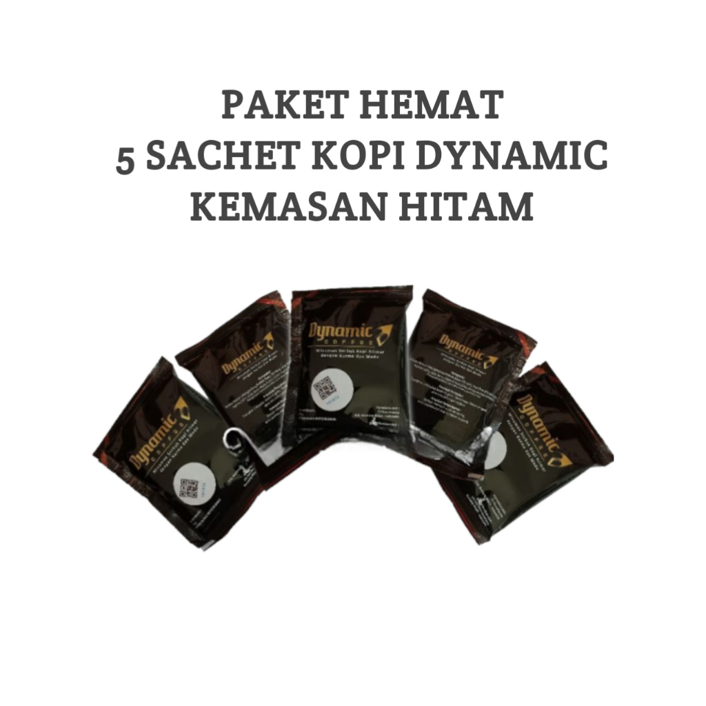 

Dynamic Coffee Paket 5 Sachet | Minuman Serbuk Kopi Dengan madu & Kurma