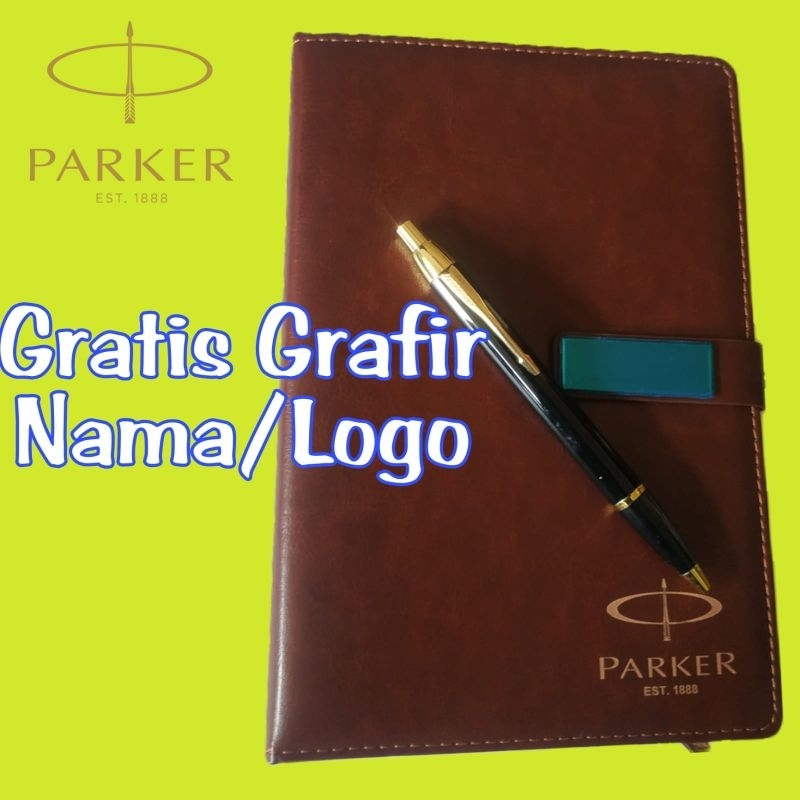 

New (Promo) Gift Set NoteBook A5 + Bulpoint Mewah Exclusive Free Grafir Nama/Logo + Box Exclusive