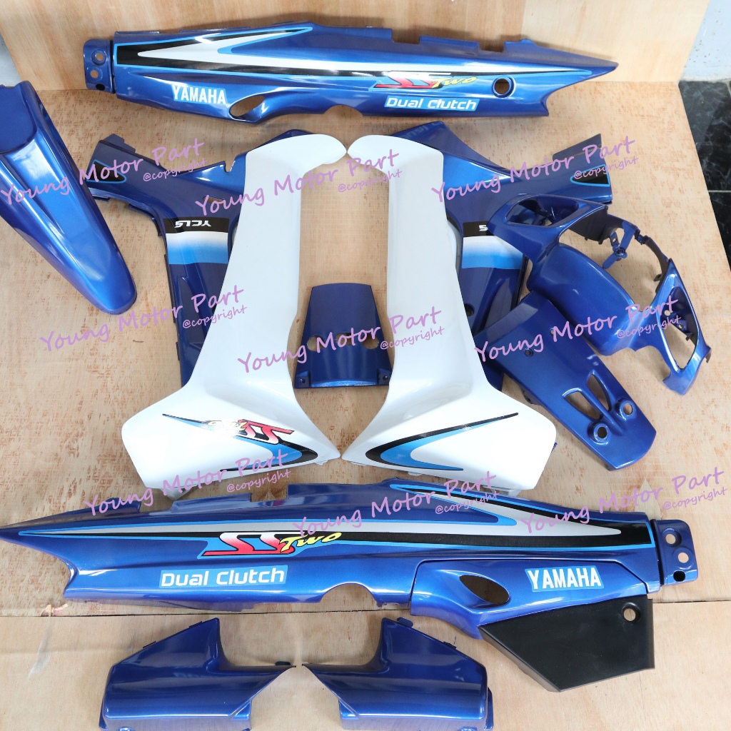 Cover Bodi Full Set Body Fizr Fiz R SS Two Biru