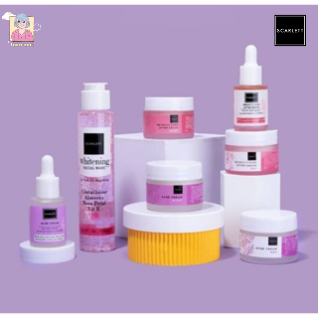 (ORIGINAL) SERUM SCARLETT, FACIAL WASH SCARLETT, TONER SCARLETT,SCARLETT OFFICIAL SHOP, ACNE SERUM S