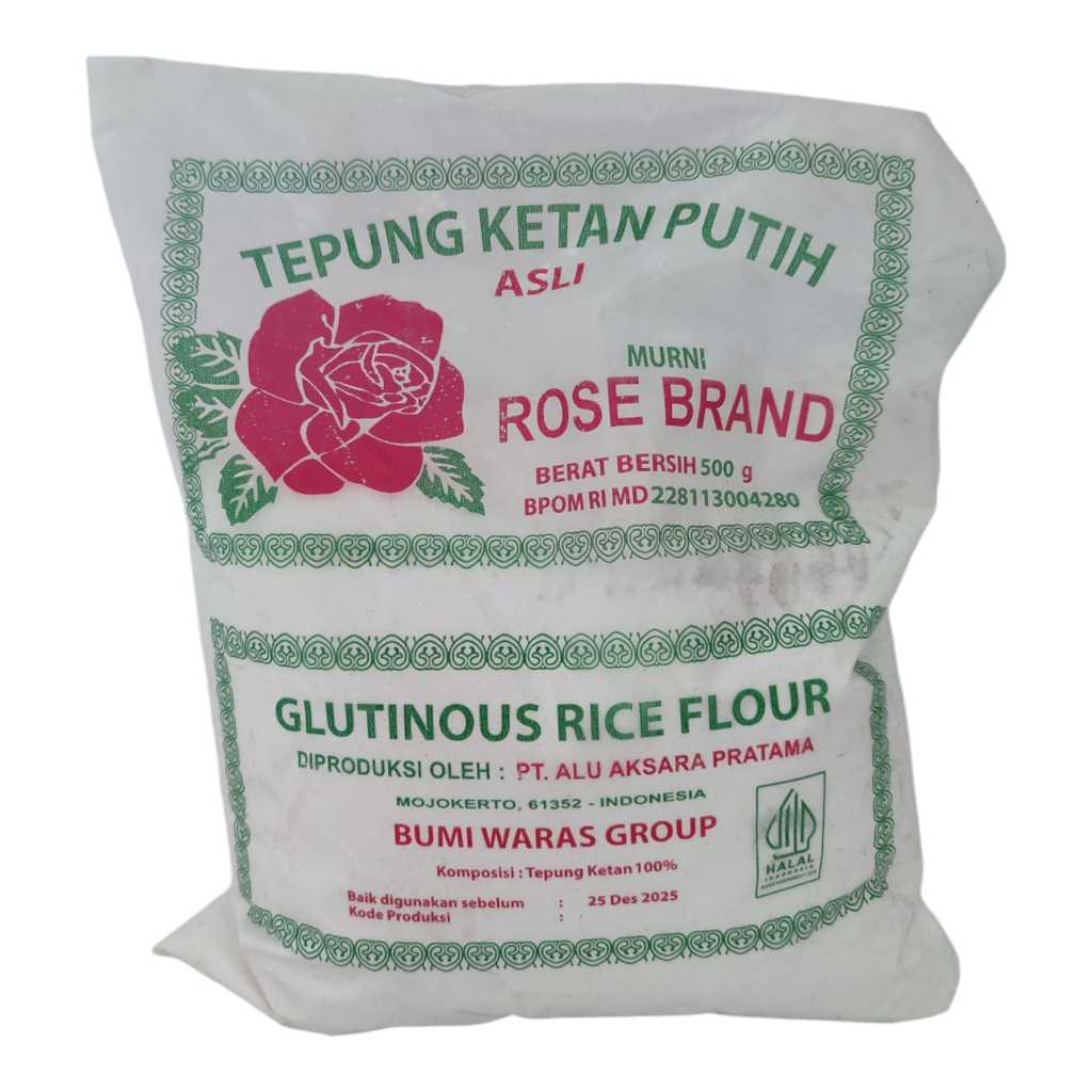 

Tepung Ketan Putih Rose Brand 500gr