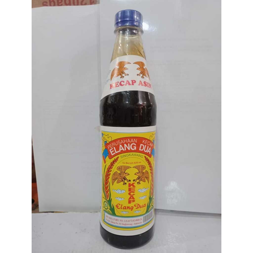 KECAP ASIN/ CAP ELANG DUA- SINGKAWANG KECAP ASIN KALIMANTAN 620ML / PONTIANAK