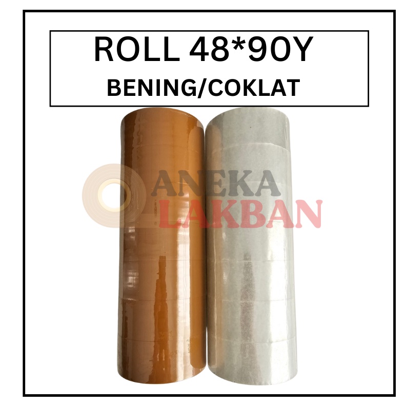 

1 ROLL ISI 6 PCS HORICI LAKBAN OPP 2 INCH 48MM x 9 Yard ISOLASI BENING COKLAT TERMURAH KODE X3E9