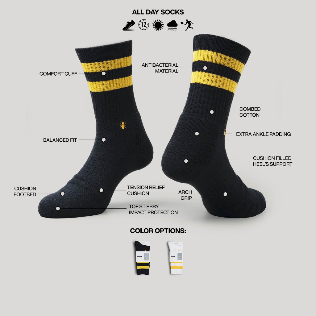 VOTED SOCKS KAOS KAKI NEW JACKSTAR
