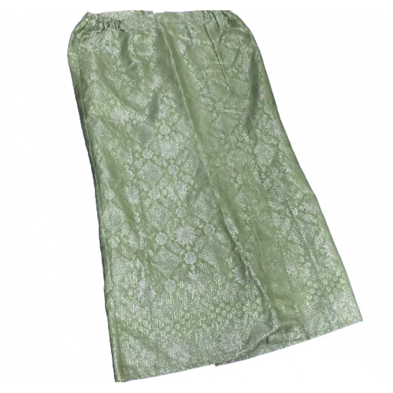 Rok Songket Span Hijau Sage