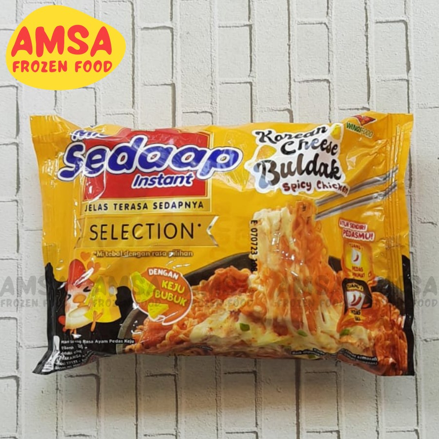 

Sedaap Mie Instan Goreng Korean Cheese Buldak Bag 86 gr