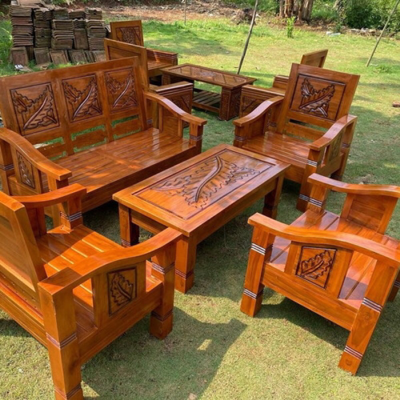 Set Kursi Tamu Jati Minimalis Set Meja Tamu Modern