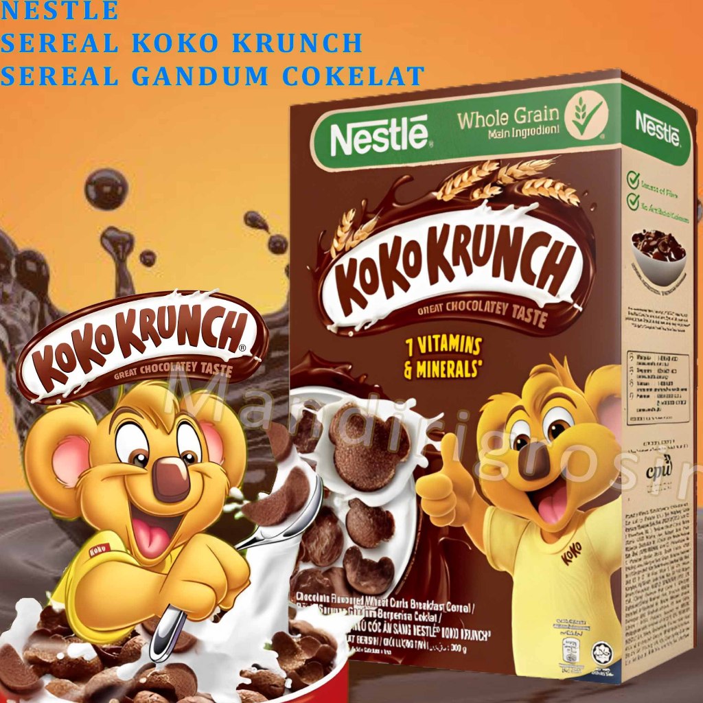 

Sereal Koko Krunch * Nestle * Sereal Gandum Rasa Cokelat * 300gr