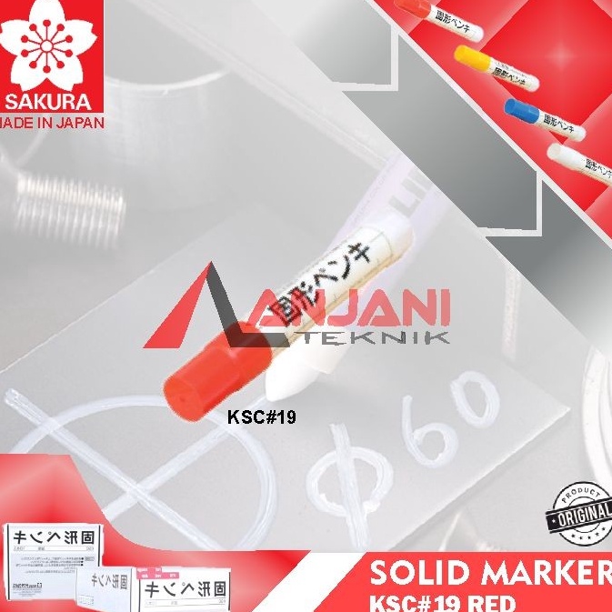 

SAKURA SOLID STEEL MARKER RED SPIDOL PERMANEN PENANDA BESI BAJA MERAH KODE U5G9