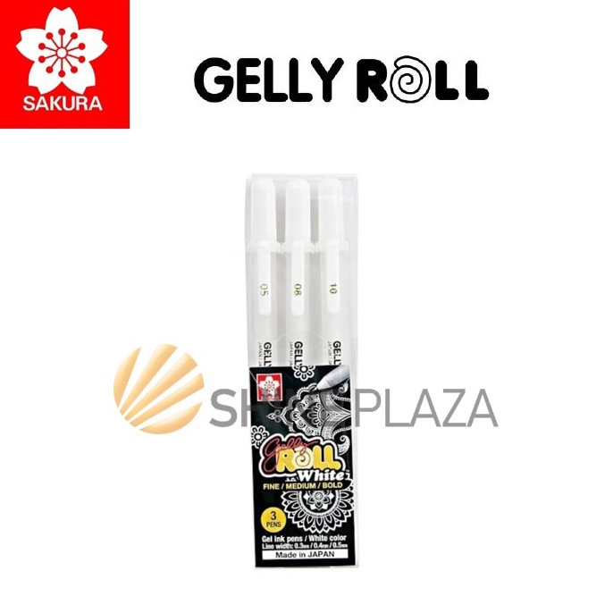 

Sakura Gelly Roll Classic White Gel Pen Set Pulpen Gel Putih Set KODE D1A7