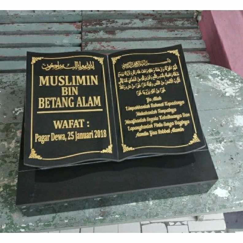 Maesan prasasti batu nisan/papan nama maesan/maesan buku dudukan