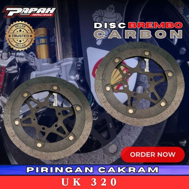 disc cakram brembo carbon motif bintang