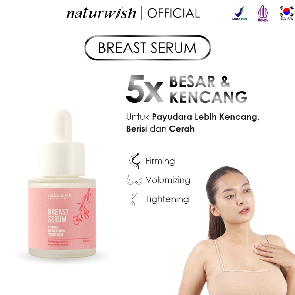 KODE S63F NATURWISH Breast Serum Payudara  BPOM HALAL Bust Up Fit Treatment Pengencang Pembesar Push