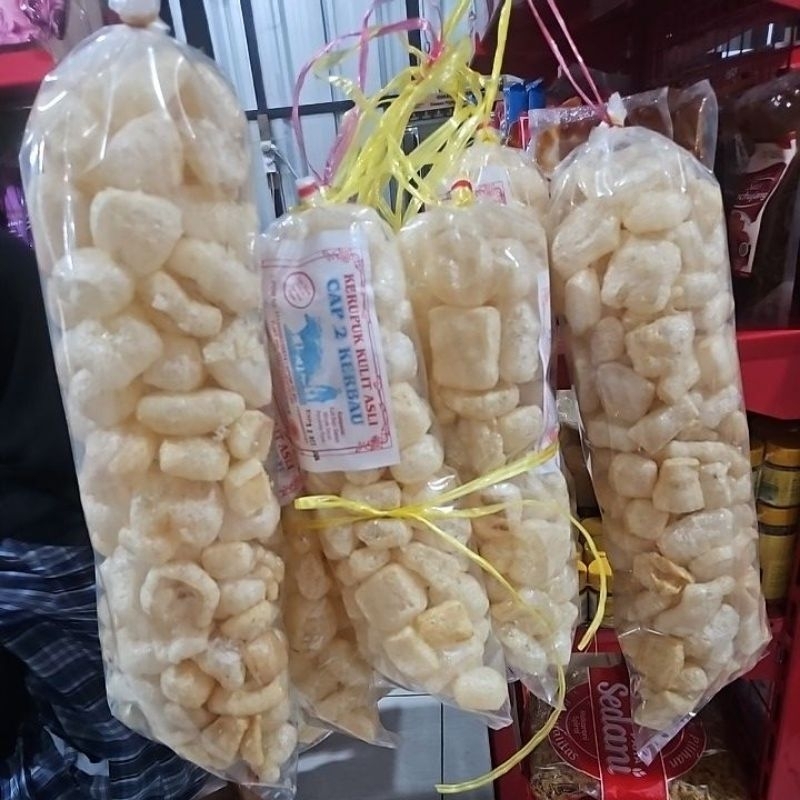 

KERUPUK KULIT SAPI ENAK DAN GURIH RASA ORIGINAL KEMASAN 250gr & 125gr