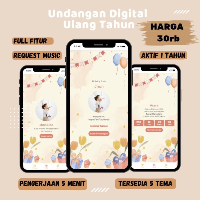 

Undangan Digital Ulang Tahun