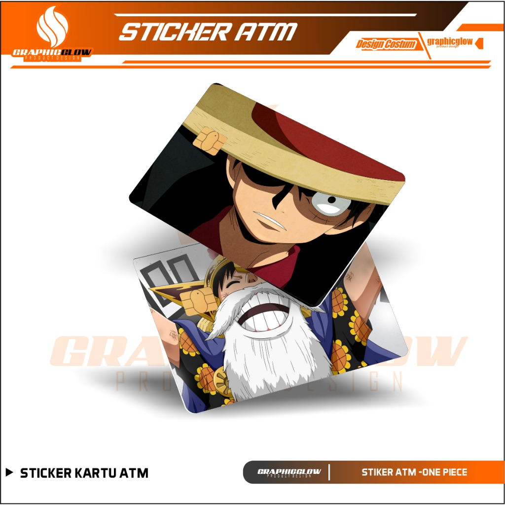 

ONE PIECE STIKER PELINDUNG KARTU SKIN CARD ATM SIM KTP E-MONEY STICKER LEM KUAT ANTI GORES ( SKIN / STICKER KARTU ATM )