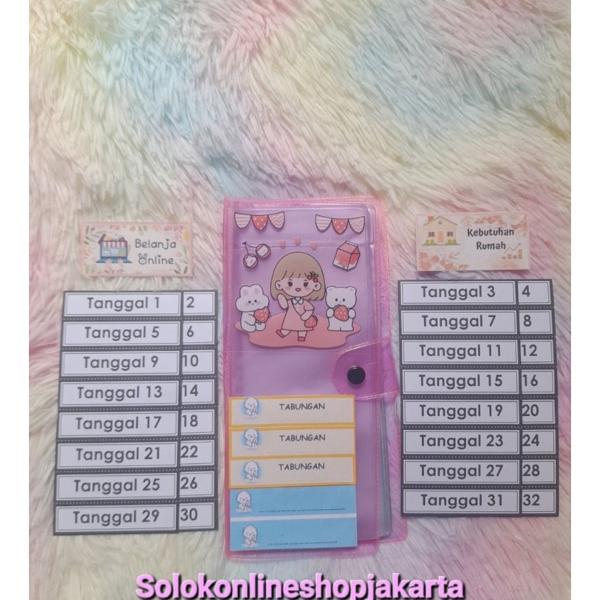 Khusus Dompet Disiplin Keuangan Bulanan  32 Slot Uang