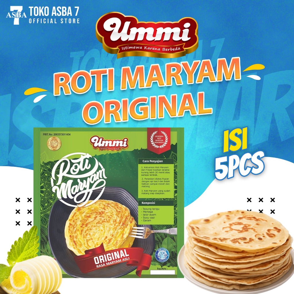 

UMMI ROTI MARIAM ORIGINAL ISI 5PCS