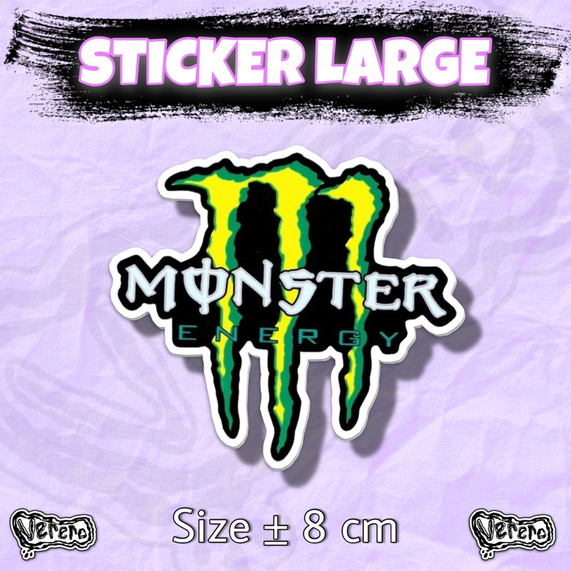 

Sticker Monster Energy Large Laptop Helm Tumbler Vinyl Waterproof